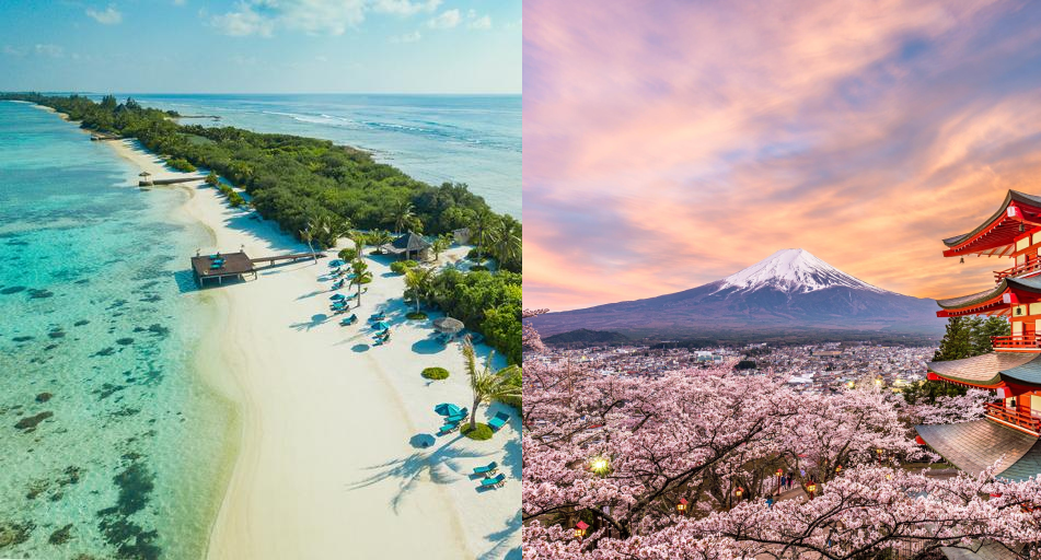 Ideas de viajes de novios